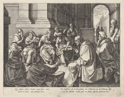 Boaz et les anciens (Histoire de Ruth) - Hendrick Goltzius