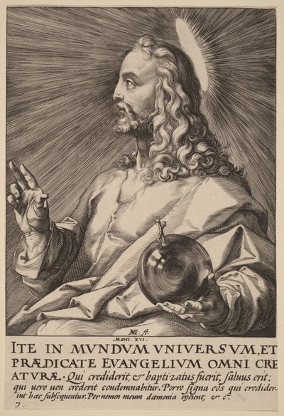 Le Christ en Salvator Mundi - Hendrick Goltzius