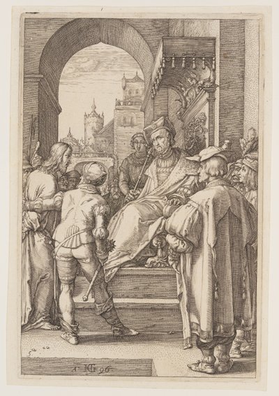 Le Christ devant Pilate, extrait de La Passion - Hendrick Goltzius