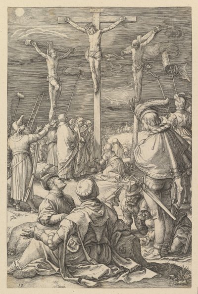 Le Christ en croix, tiré de « La Passion du Christ » - Hendrick Goltzius