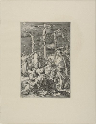 Christ sur la croix, planche dix de la Passion du Christ - Hendrick Goltzius