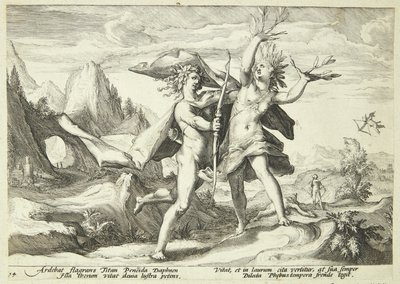 Daphné transformée en laurier - Hendrick Goltzius