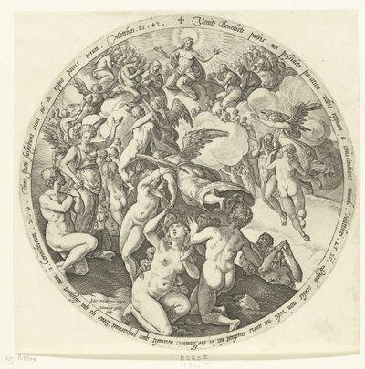 Les bénis sont reçus au ciel (Le Jugement dernier) - Hendrick Goltzius