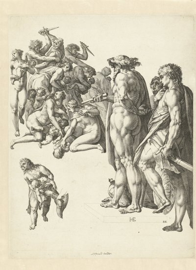 Le massacre des innocents à Bethléem - Hendrick Goltzius
