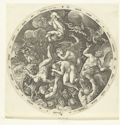 Les damnés entrent en enfer (Le Jugement dernier) - Hendrick Goltzius