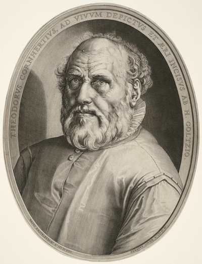 Dirck Volckertsz. Coornhert (sans cadre) - Hendrick Goltzius