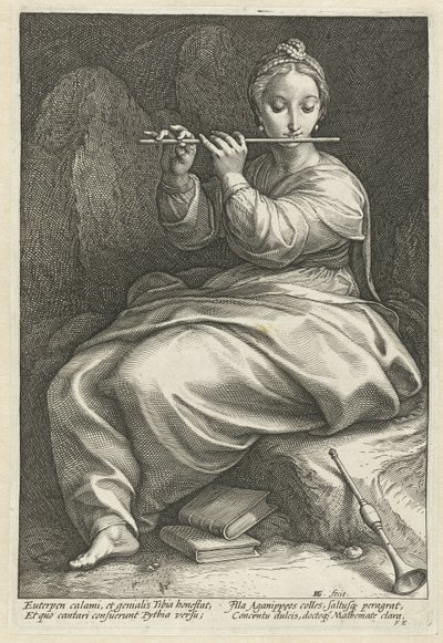 Euterpe - Hendrick Goltzius