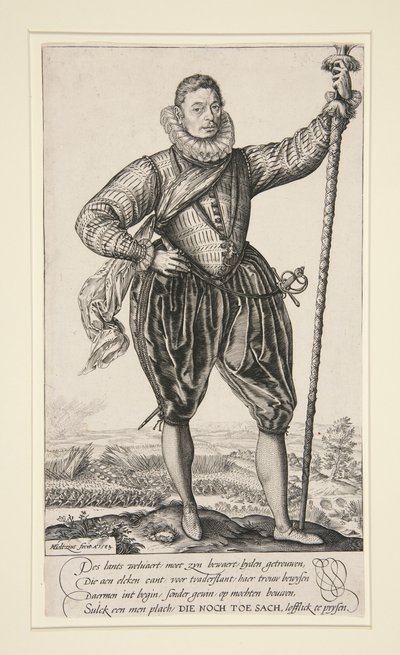 Gerrit de Jong (ou Porteur de Pique Debout) - Hendrick Goltzius