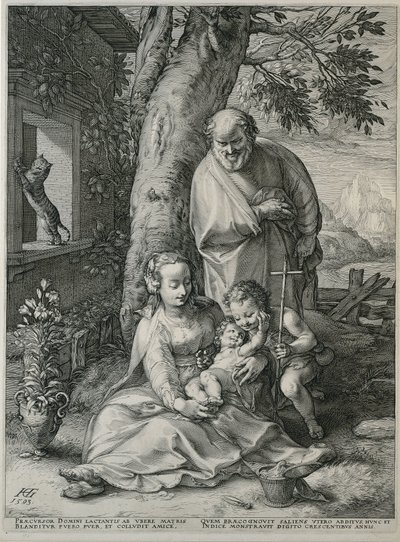 Sainte Famille avec Jean-Baptiste - Hendrick Goltzius