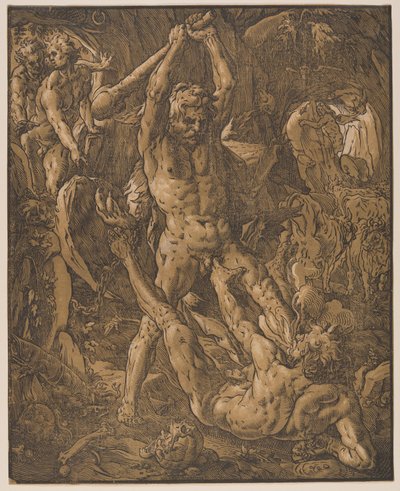 Hercule et Cacus - Hendrick Goltzius