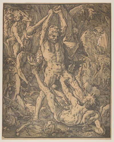 Hercule et Cacus - Hendrick Goltzius