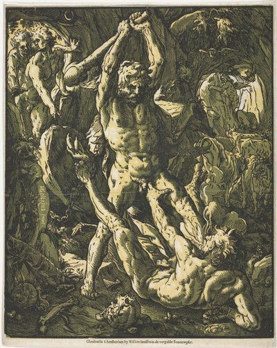 Hercule et Cacus - Hendrick Goltzius