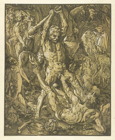Hercule et Cacus - Hendrick Goltzius
