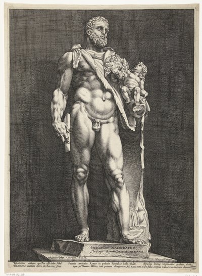 Hercule et Téléphos - Hendrick Goltzius