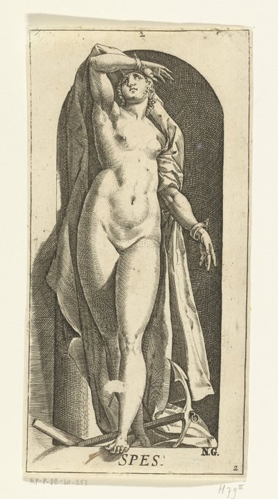 Espoir (De sept vertus) - Hendrick Goltzius