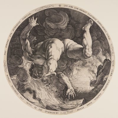 Ixion, tiré de The Four Disgracers - Hendrick Goltzius