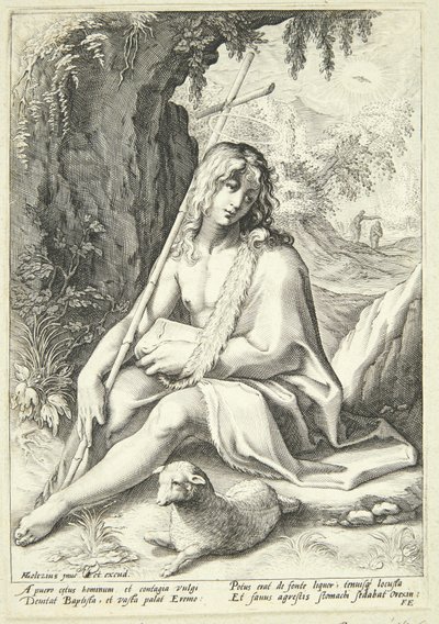 Jean-Baptiste dans le désert - Hendrick Goltzius