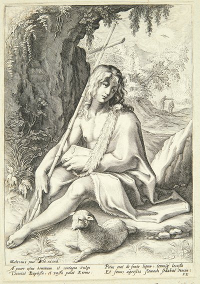 Jean-Baptiste dans le désert - Hendrick Goltzius