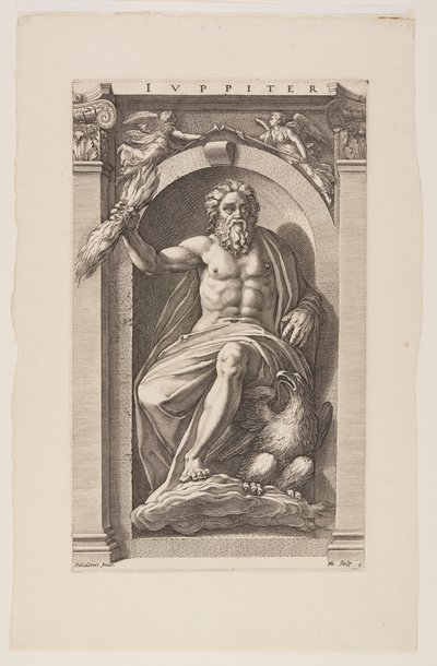 Jupiter, tiré de Huit dieux païens - Hendrick Goltzius
