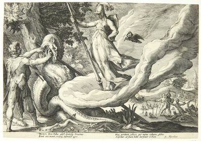 Cadmos semant les dents du dragon - Hendrick Goltzius