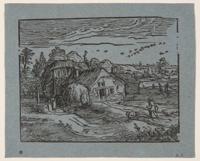 Paysage avec une ferme - Hendrick Goltzius