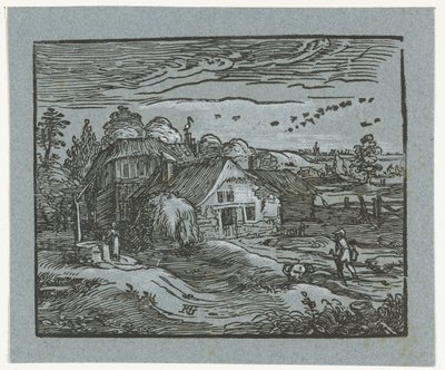Paysage avec ferme - Hendrick Goltzius
