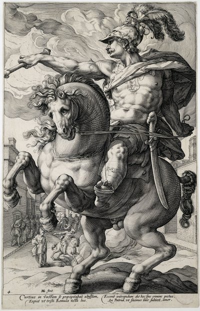 Marcus Curtius (série Les héros romains) - Hendrick Goltzius