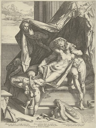 Mars et Vénus - Hendrick Goltzius