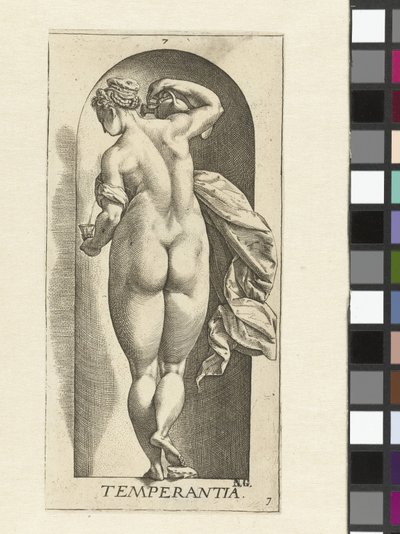 Tempérance (De sept vertus) - Hendrick Goltzius