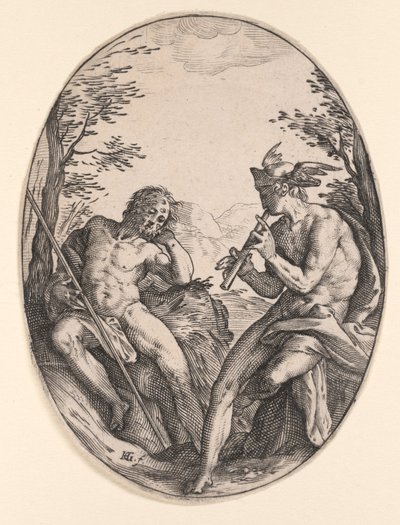 Mercure et Argus - Hendrick Goltzius
