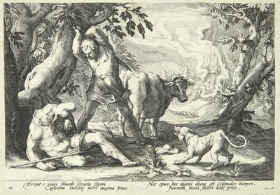 Mercure tuant Argus - Hendrick Goltzius