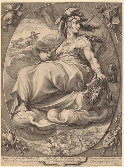 Minerve - Hendrick Goltzius