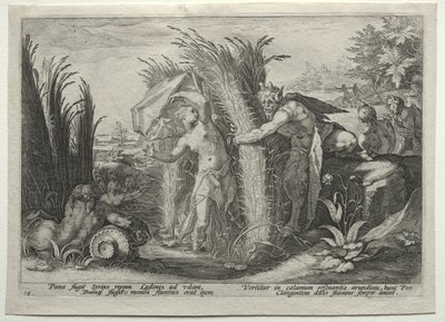 Pan poursuivant Syrinx - Hendrick Goltzius