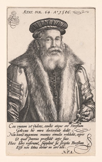 Pieter van Foreest (Petrus Forestus) - Hendrick Goltzius