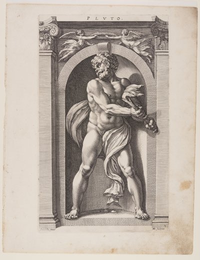Pluton, tiré de Huit dieux païens - Hendrick Goltzius