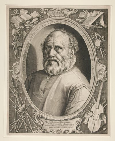 Portrait de Dirck Volckertszoon Coornhert (1522-1590) - Hendrick Goltzius