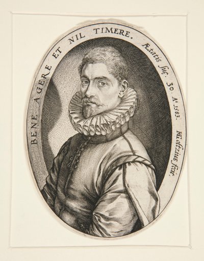Portrait de Hieronymous Scholiers - Hendrick Goltzius