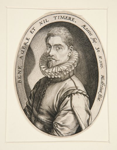 Portrait de Hieronymous Scholiers - Hendrick Goltzius