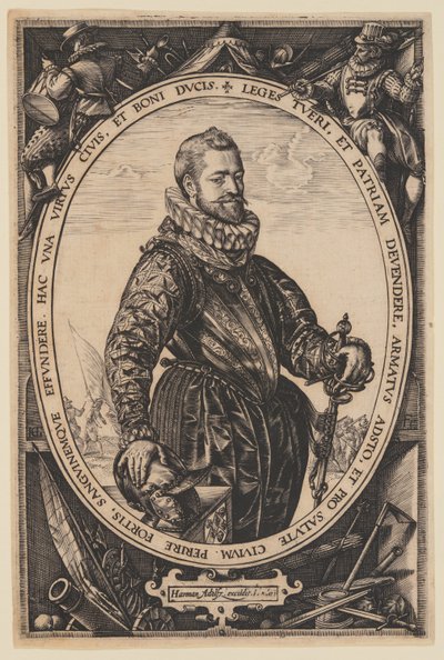 Portrait of Jacques de la Faille - Hendrick Goltzius