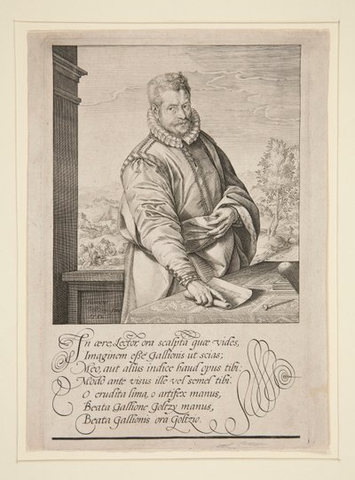 Portrait de Philip Galle - Hendrick Goltzius