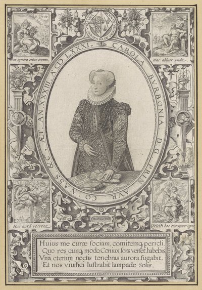 Portrait de Charlotte de Bourbon - Hendrick Goltzius