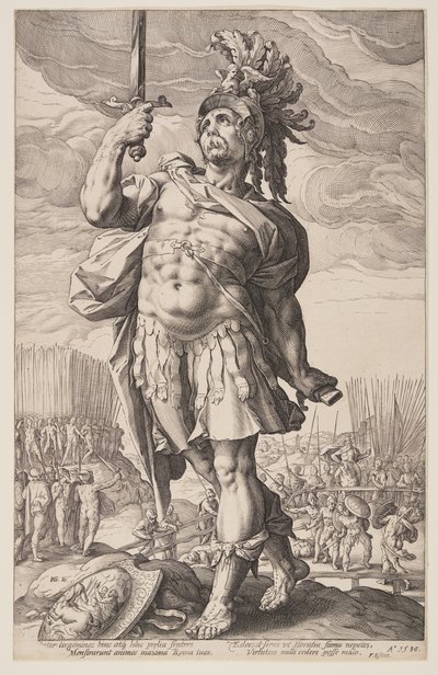 Publius Horatius, extrait des Héros romains - Hendrick Goltzius