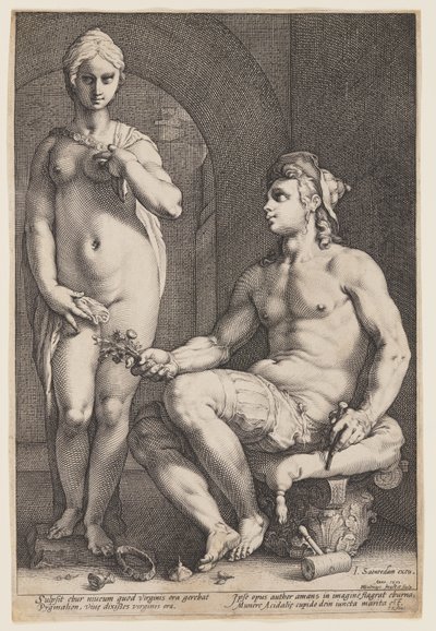 Pygmalion et Galatée - Hendrick Goltzius