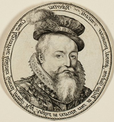 Robert Dudley, Comte de Leicester (1532-1588), noble anglais, gouverneur général des Provinces-Unies en 1585-87 - Hendrick Goltzius