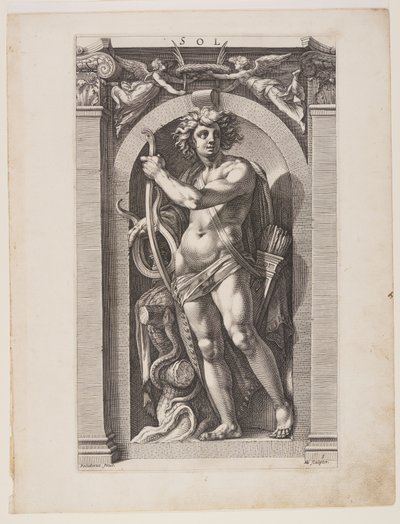Sol, tiré de Huit dieux païens - Hendrick Goltzius