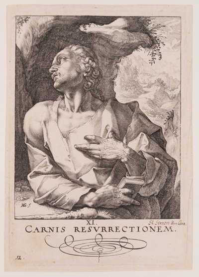 St Jude Thaddée, du Christ, des Apôtres et de St Paul avec le Credo - Hendrick Goltzius