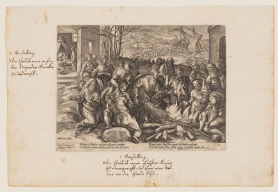 Saint Paul mordu par la vipère, extrait des Actes des Apôtres (Acta Apostolorum) - Hendrick Goltzius