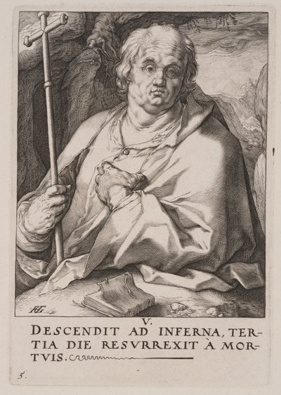 Saint Philippe, du Christ, des Apôtres et de Saint Paul avec le Credo - Hendrick Goltzius