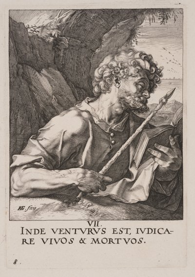 Saint Thomas, du Christ, des Apôtres et de Saint Paul avec le Credo - Hendrick Goltzius