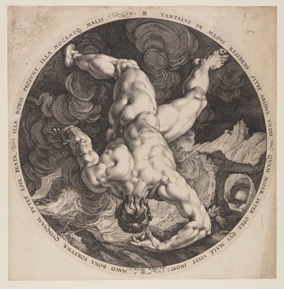 Tantale, extrait de Les quatre déshonorants - Hendrick Goltzius